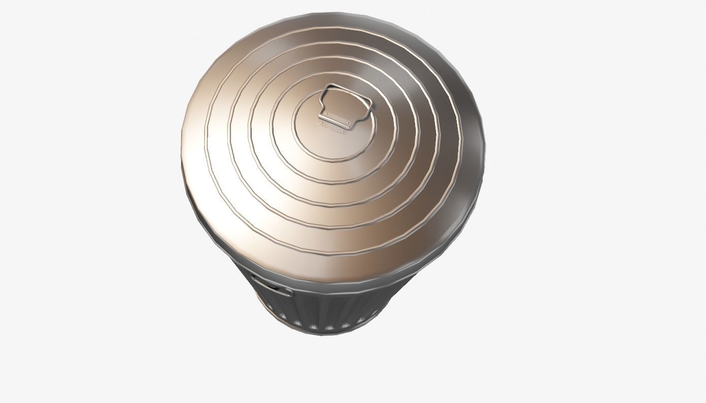 trash or garbage can 3D model_1