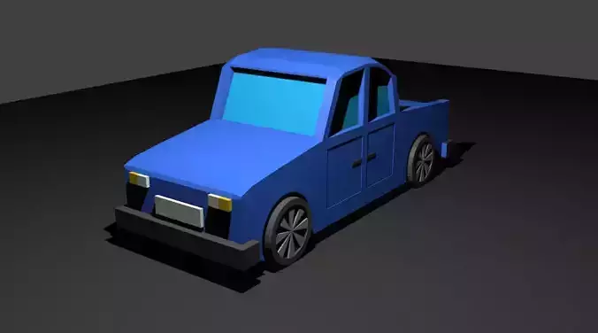 lowpoly cartoon car pack