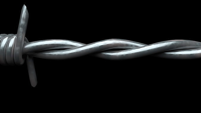 Barbed wire 3D model