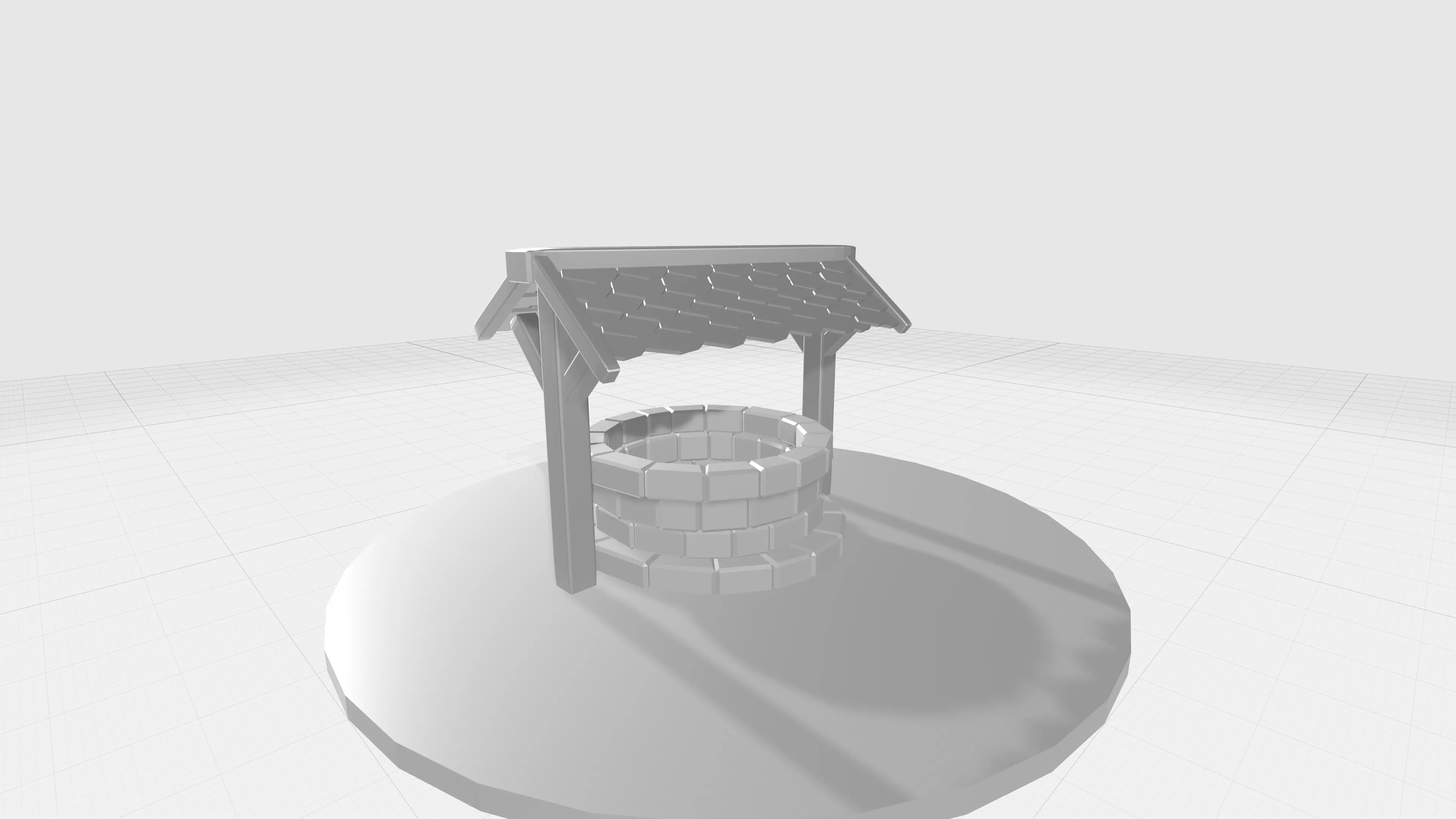 Well - clasic old well Free low-poly 3D model