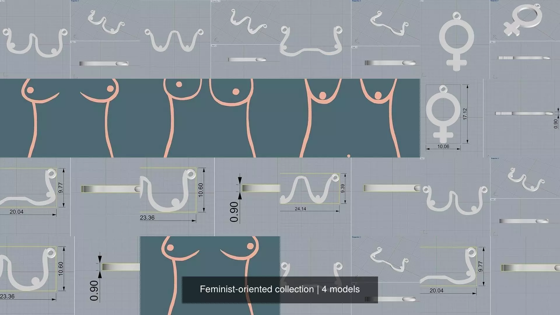 Feminist-oriented collection word w _2