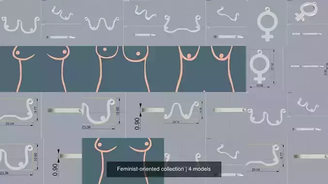 Feminist-oriented collection word w