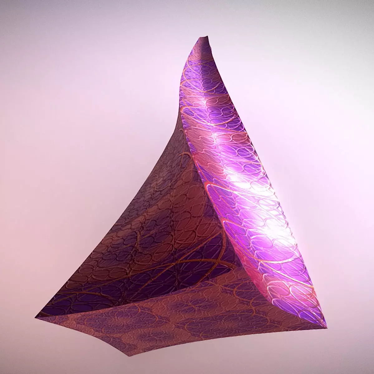 Truncated twisted pyramid 3D model_0