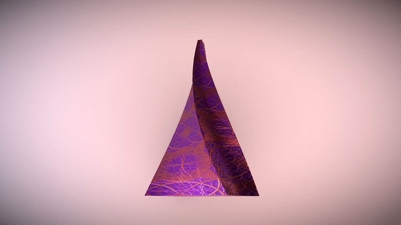 Truncated twisted pyramid 3D model_1