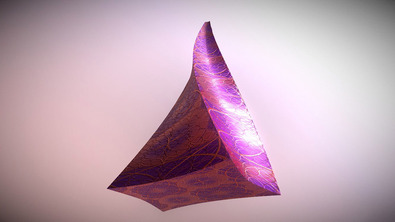 Truncated twisted pyramid 3D model_4