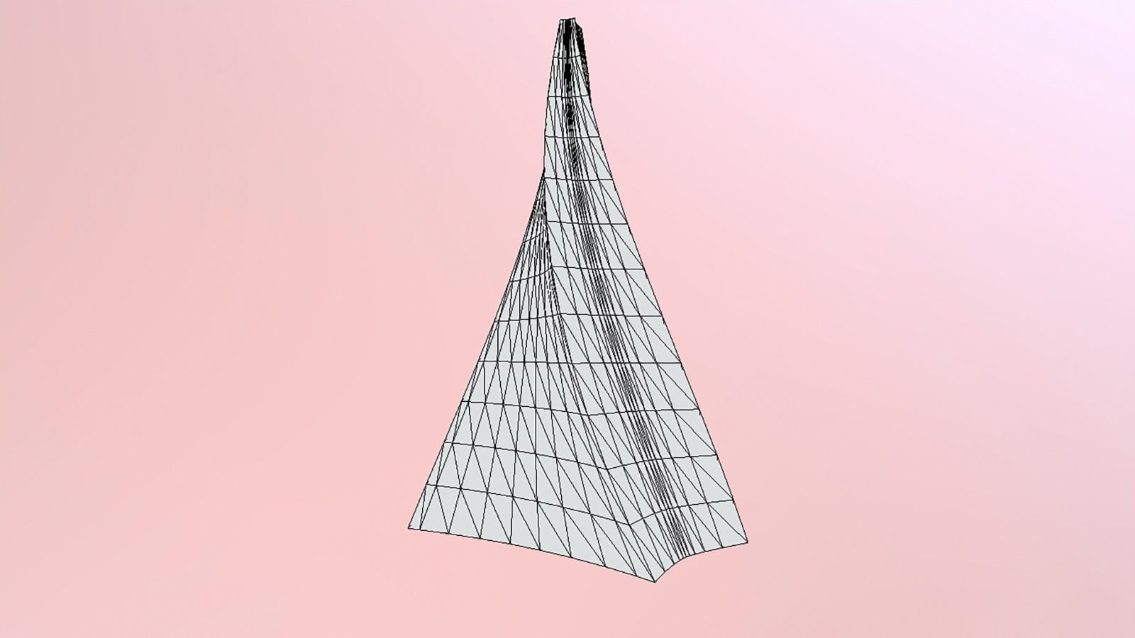 Truncated twisted pyramid 3D model_6