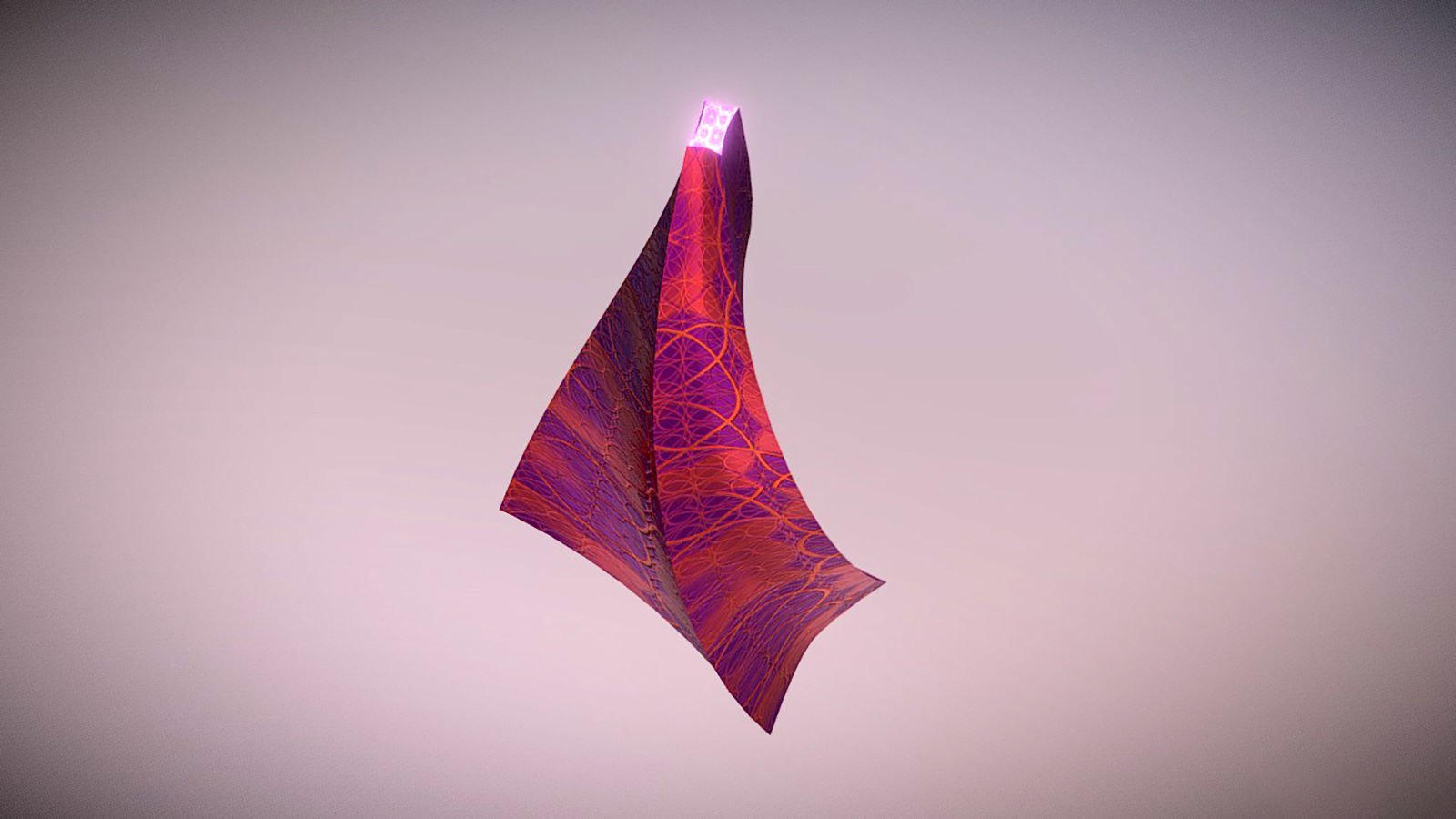 Truncated twisted pyramid 3D model_2