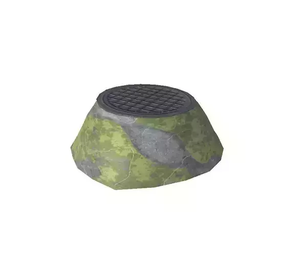 Sewage well Free low-poly 3D model