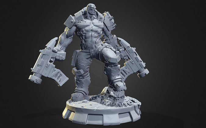 Orc Cyborg printable 3D print model