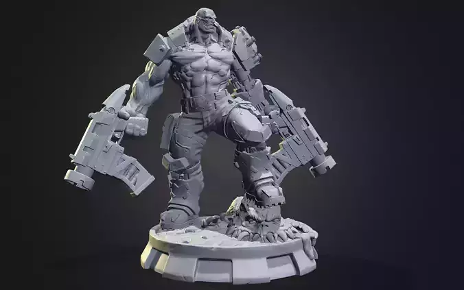 Orc Cyborg printable 3D print model