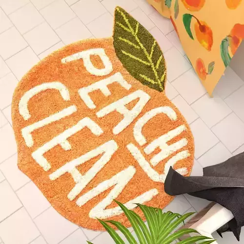Peachy Clean Bath Mat Urban Outfitters