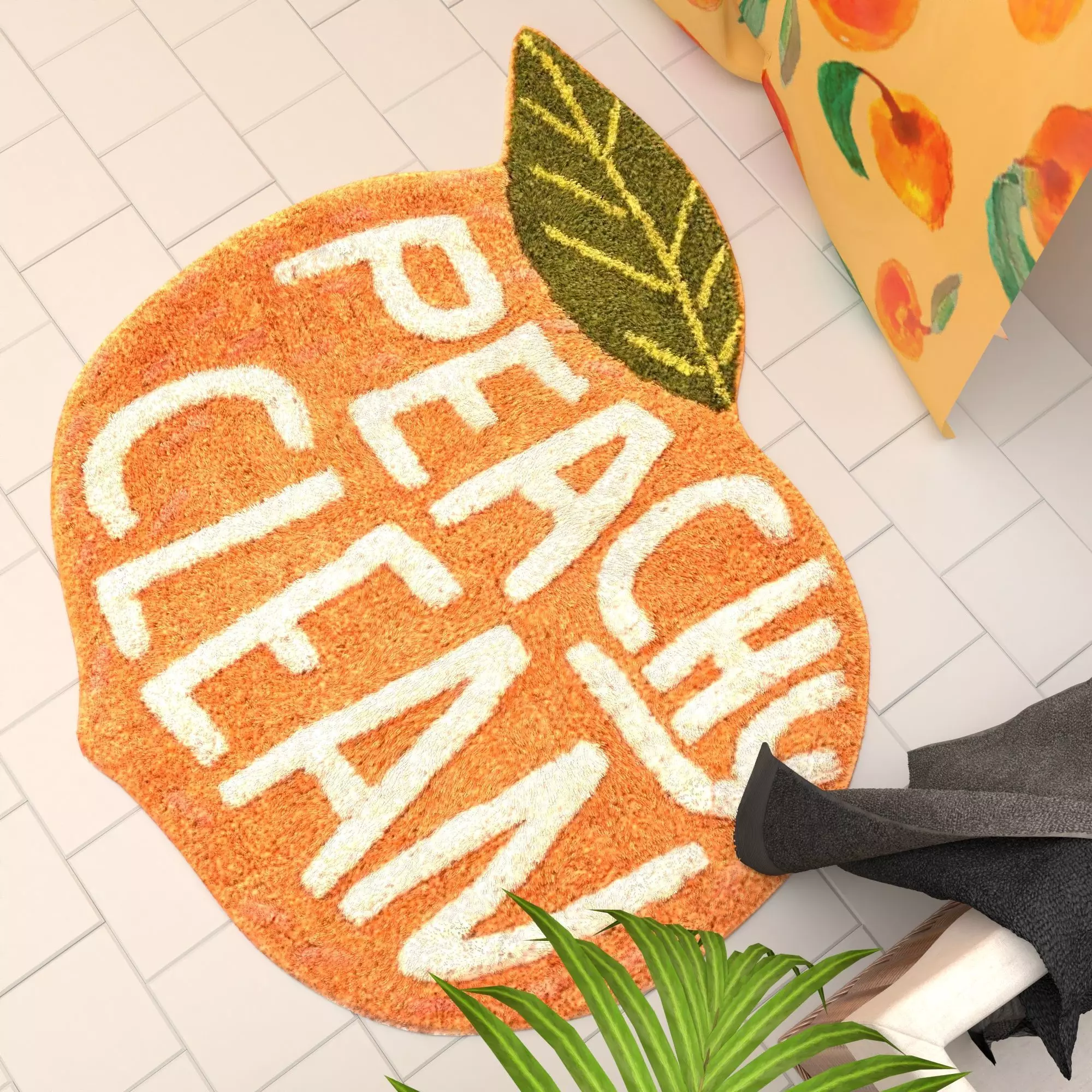 Peachy Clean Bath Mat Urban Outfitters 3D model