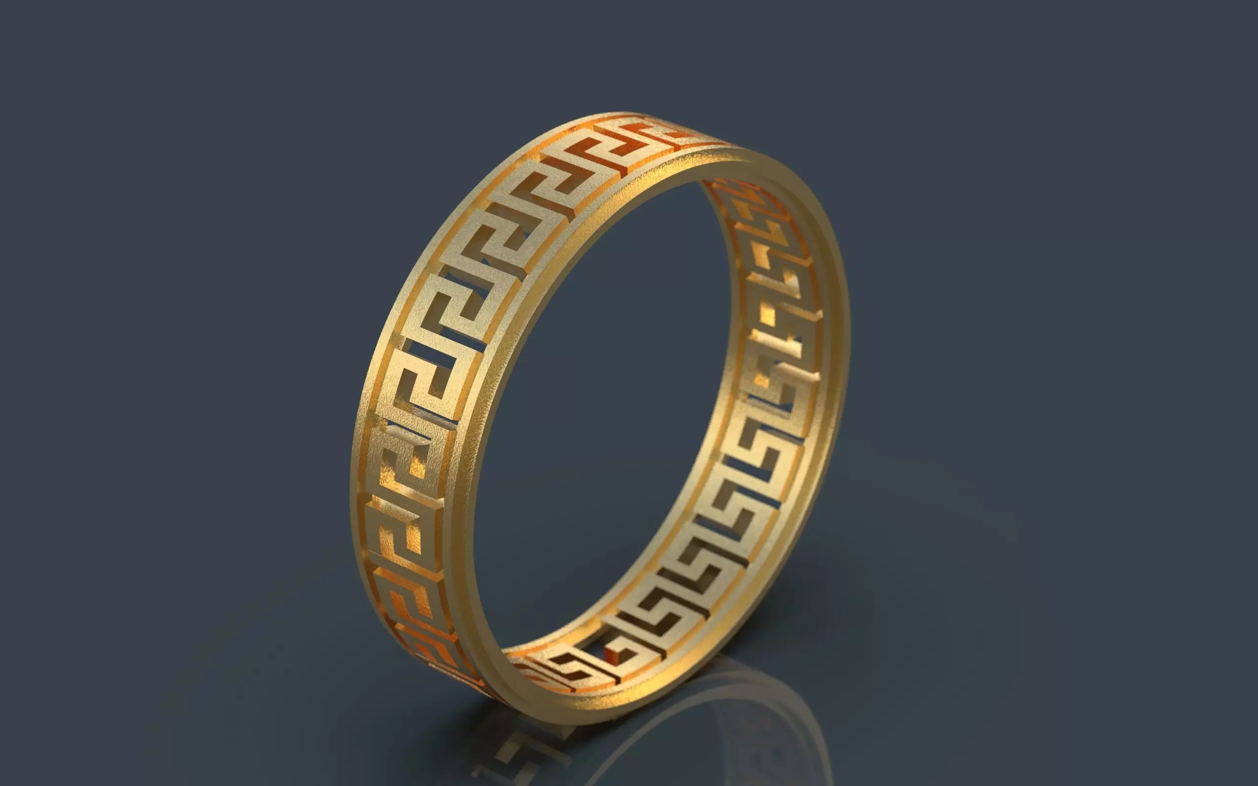 Greek ring 3D print model_0