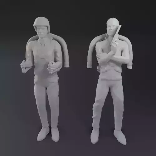 James Bond jetpack 3D print model