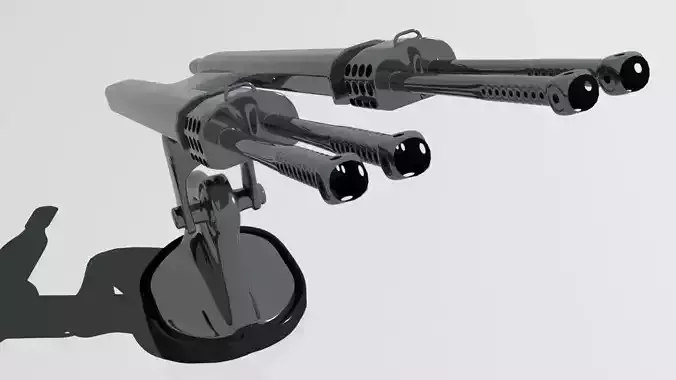 Random automated gun most stupid design ever Free 3D model