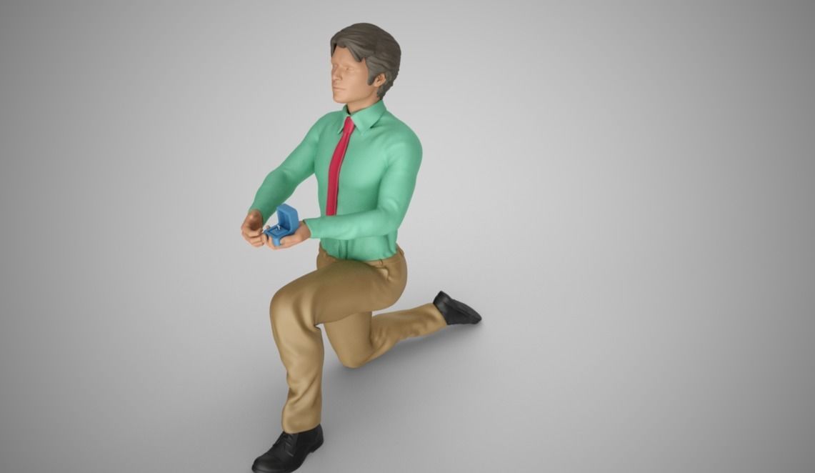 Marriage Proposal 3D print model_9