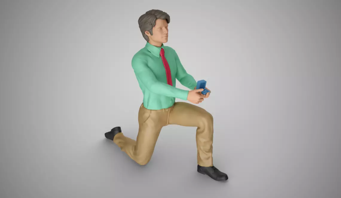 Marriage Proposal 3D print model_0