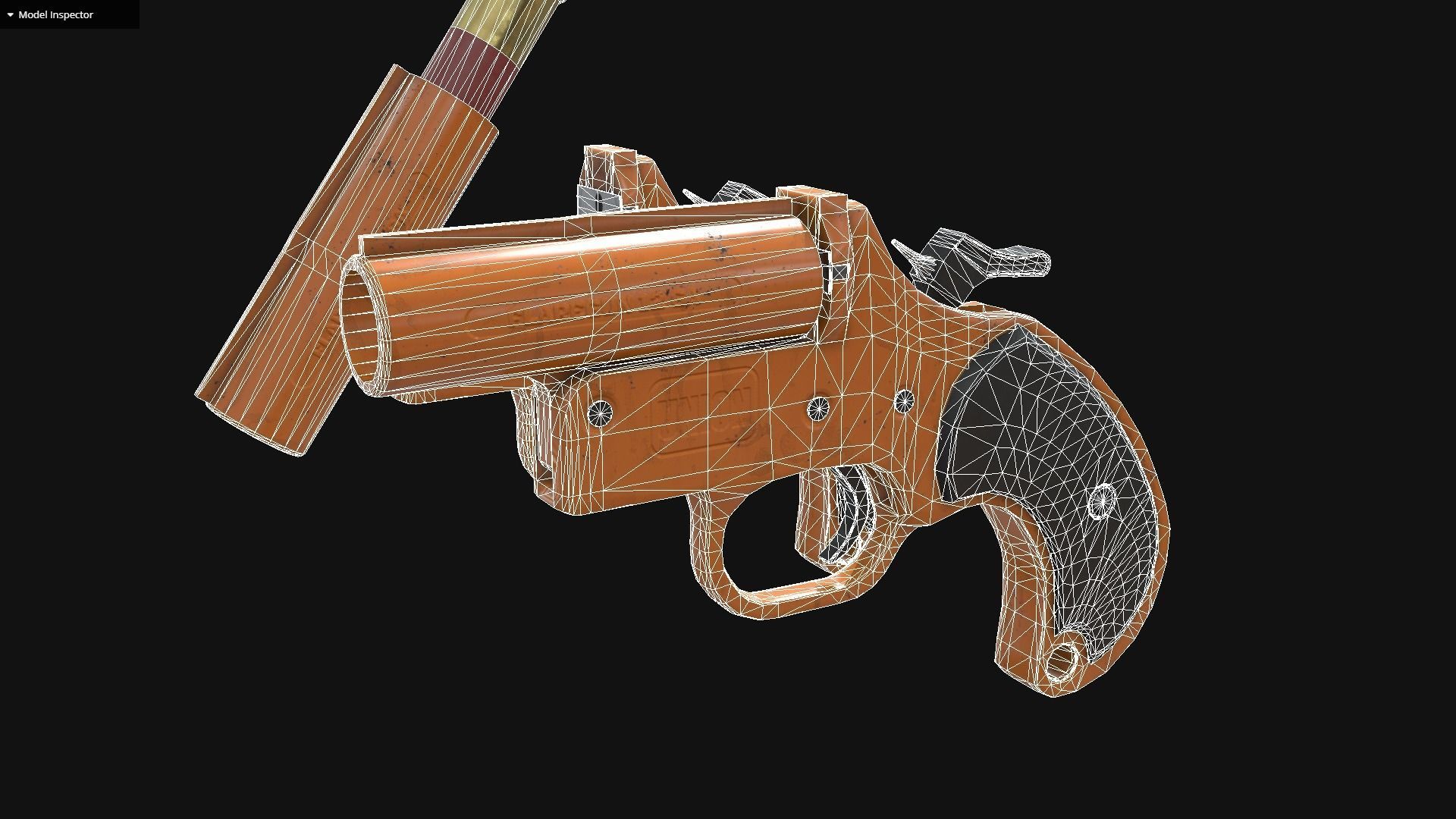 Flaregun 12 GA Low-poly 3D model_6