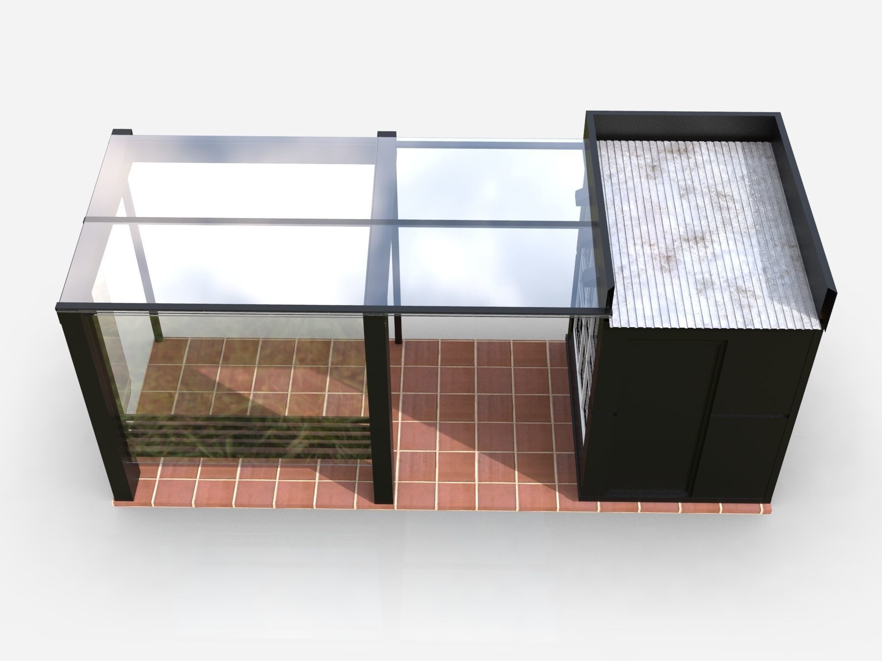 Bus station 3D model_7