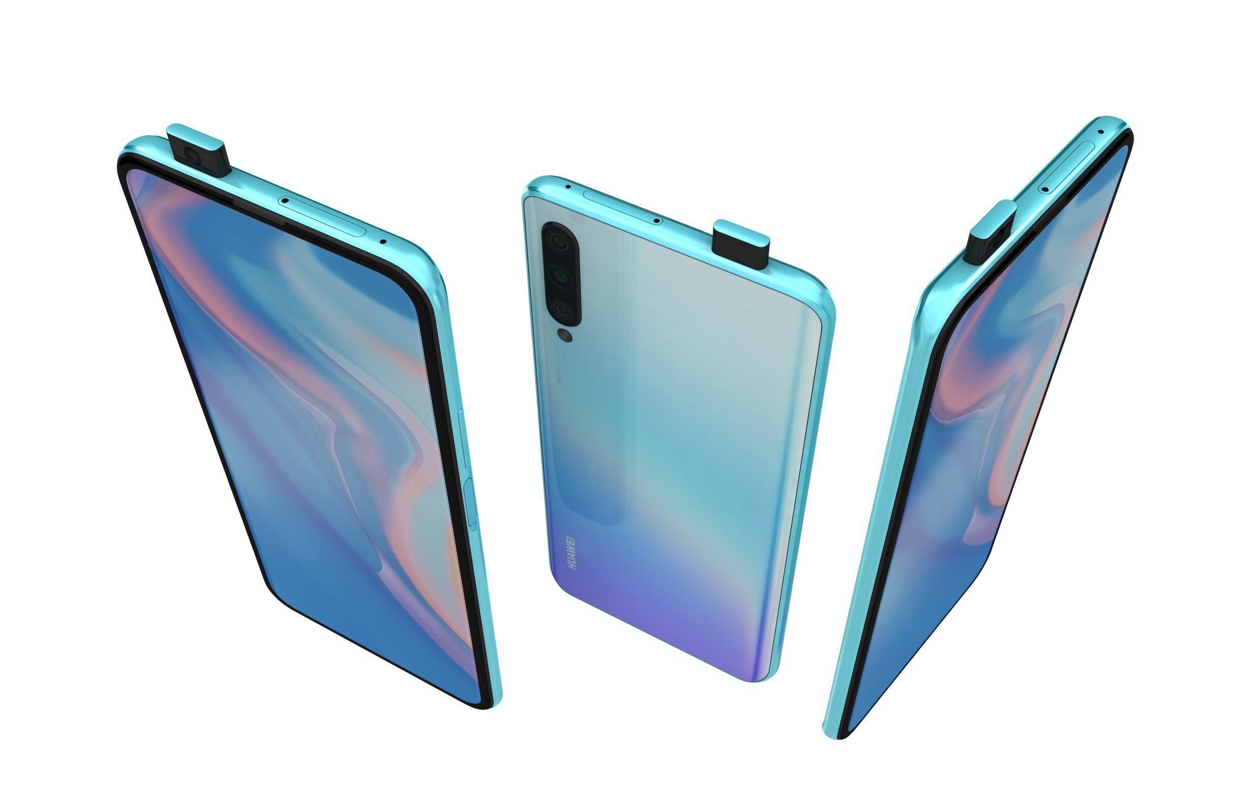 Huawei P Smart Pro 2019 Breathing Crystal 3D model_1