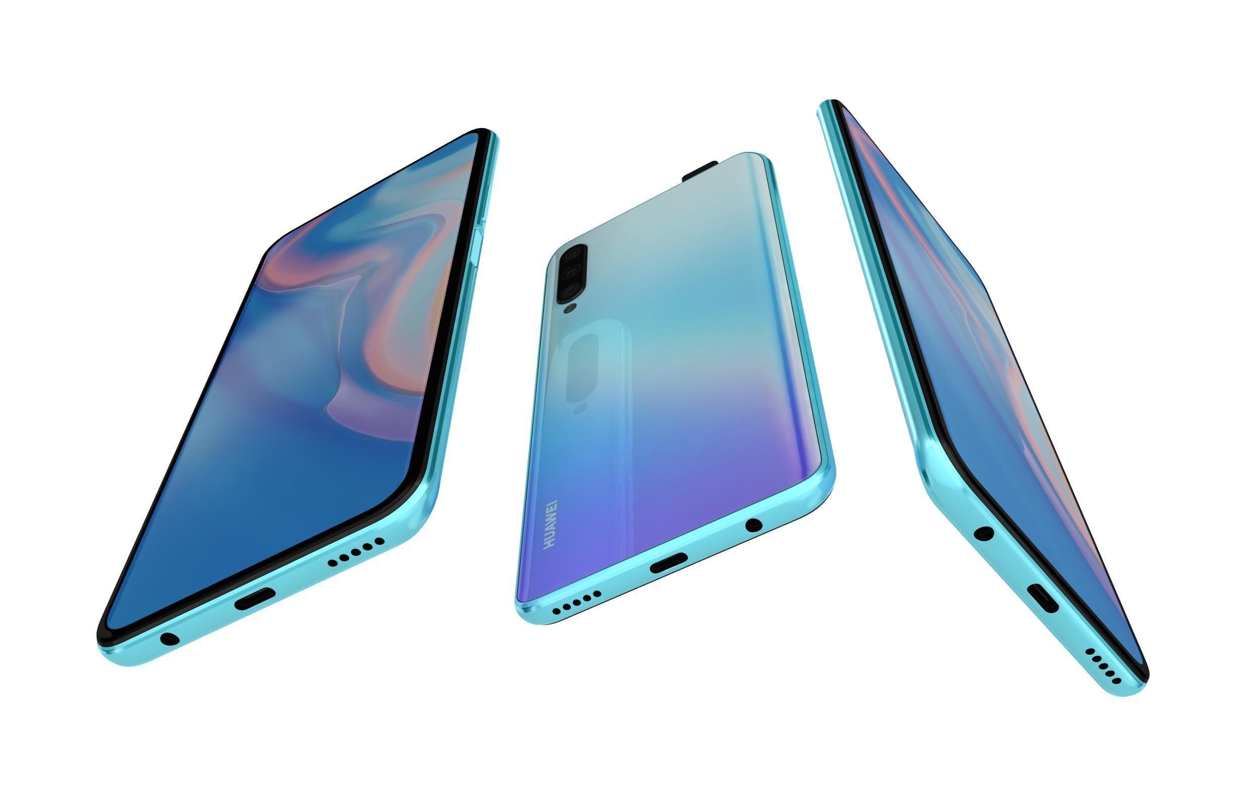 Huawei P Smart Pro 2019 Breathing Crystal 3D model_2