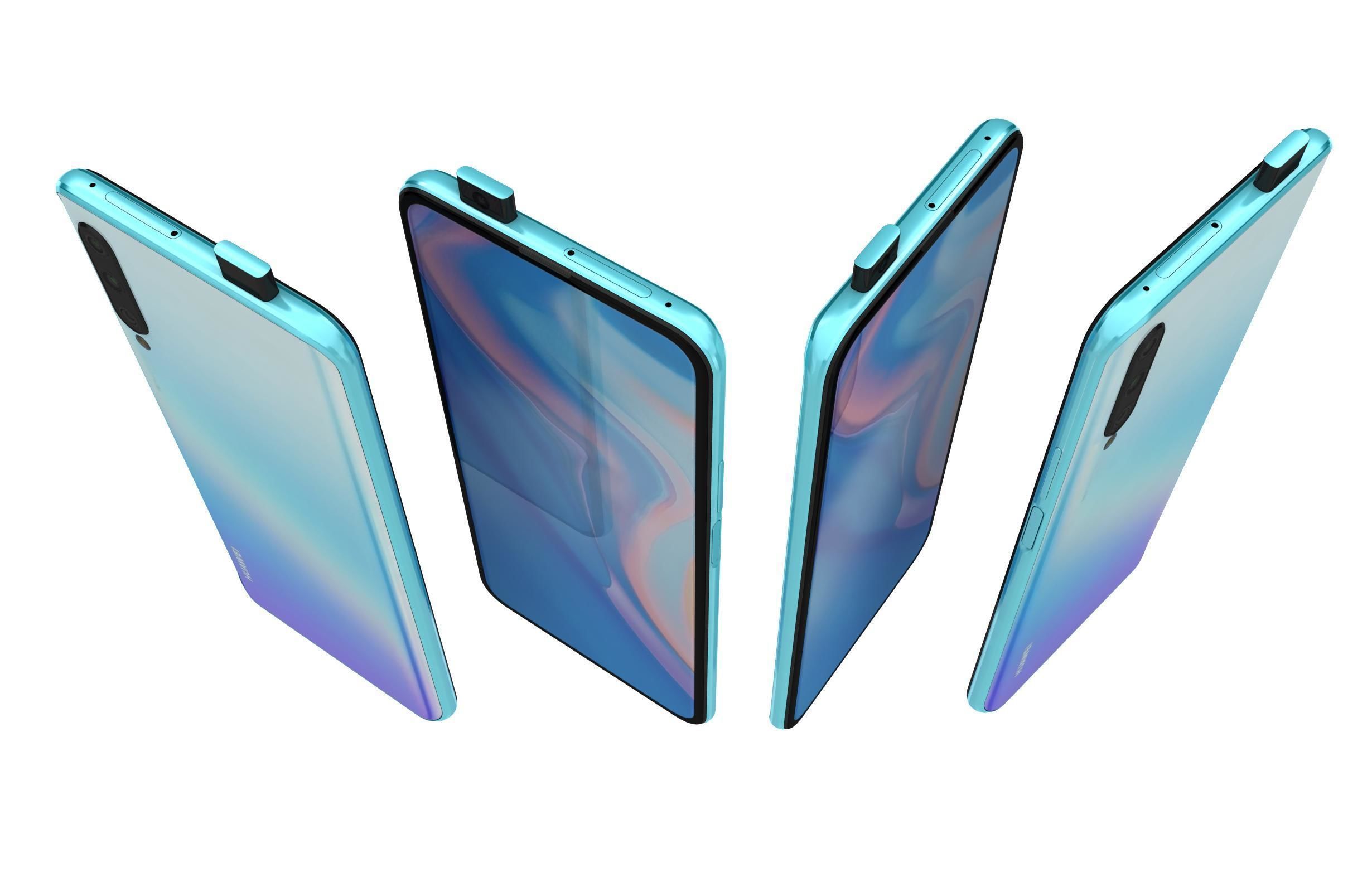 Huawei P Smart Pro 2019 Breathing Crystal 3D model_4