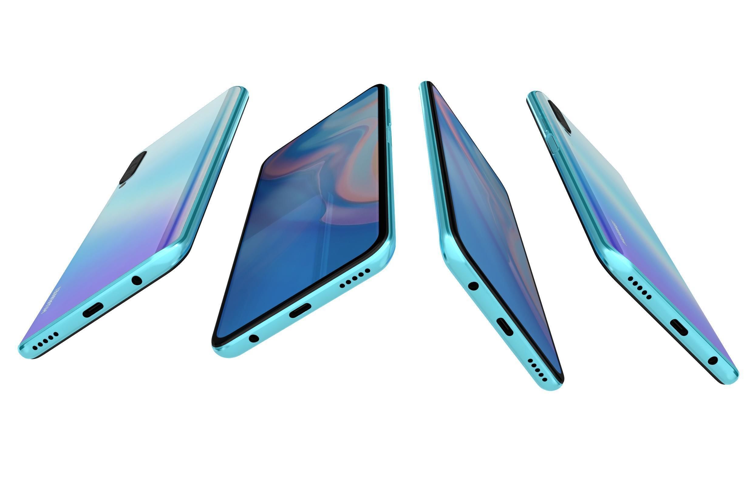 Huawei P Smart Pro 2019 Breathing Crystal 3D model_5