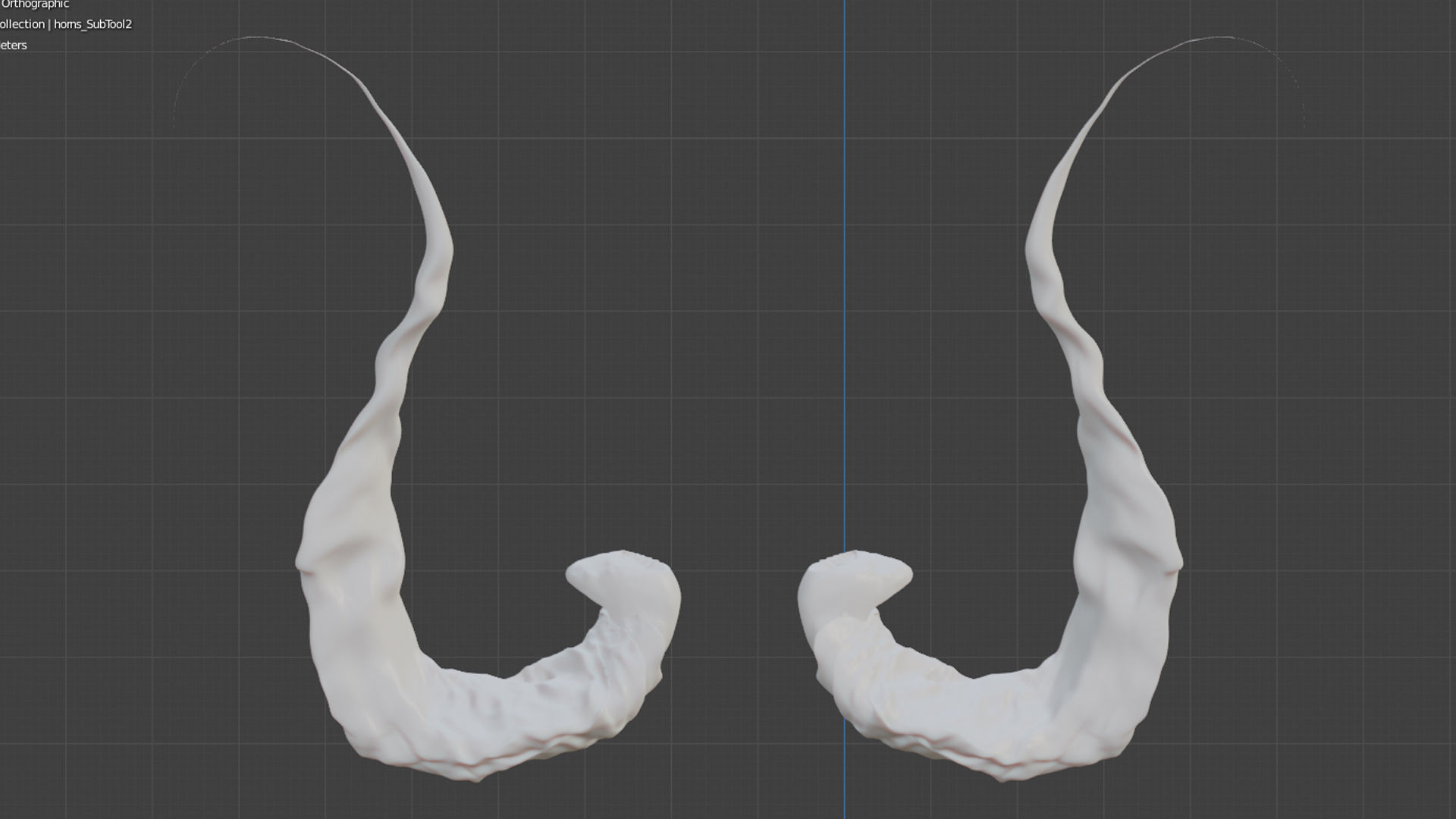 Devil Skull With Horns 3D model_20