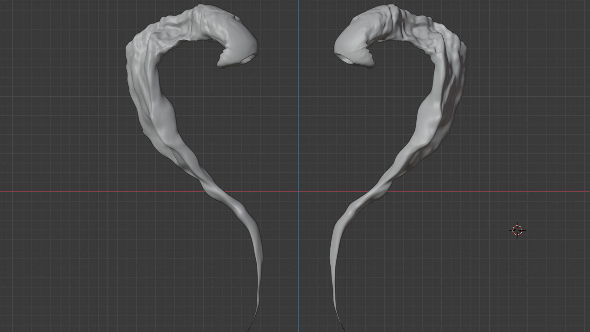 Devil Skull With Horns 3D model_15