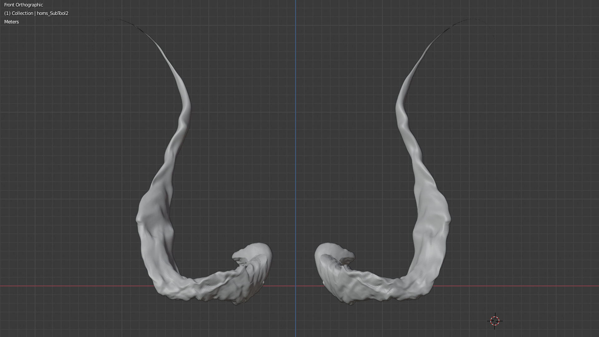 Devil Skull With Horns 3D model_21