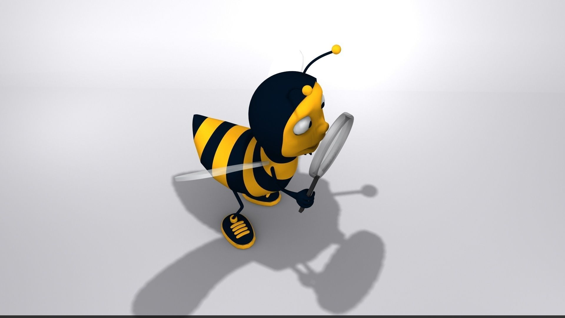 Bee Character 3D model_4