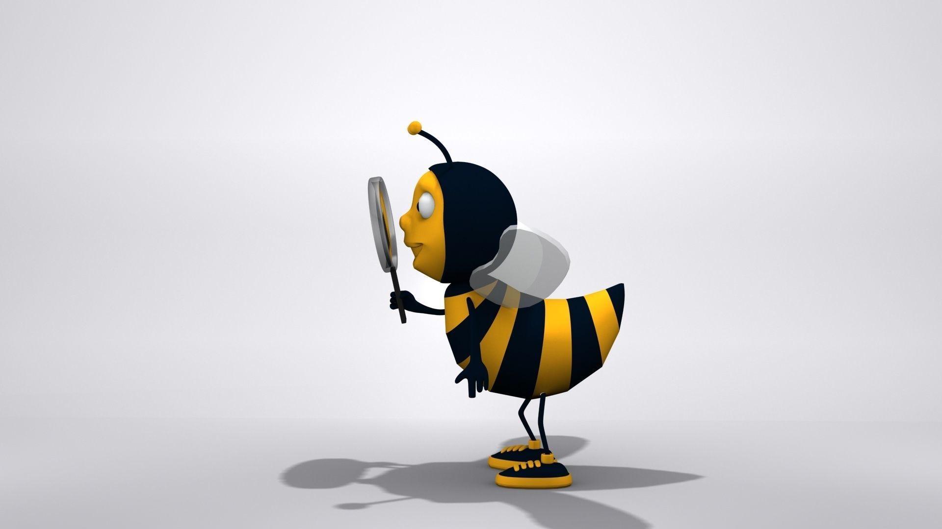 Bee Character 3D model_1