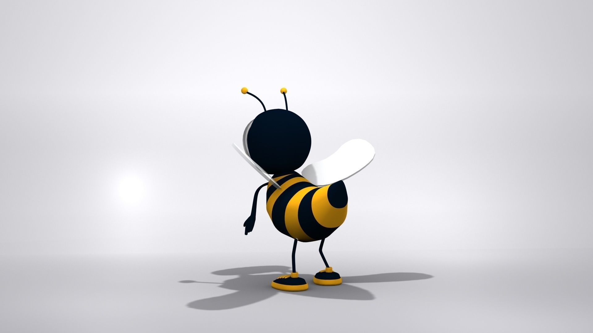 Bee Character 3D model_2