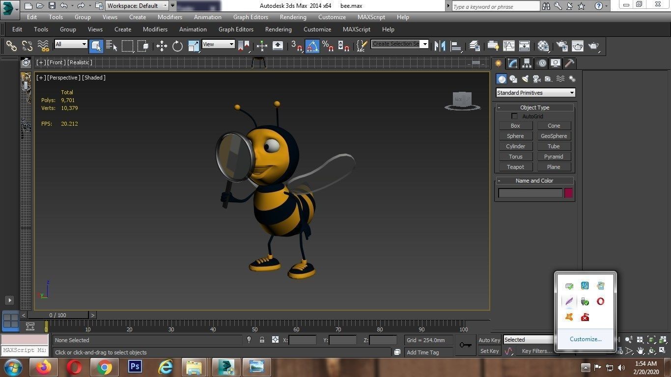 Bee Character 3D model_5