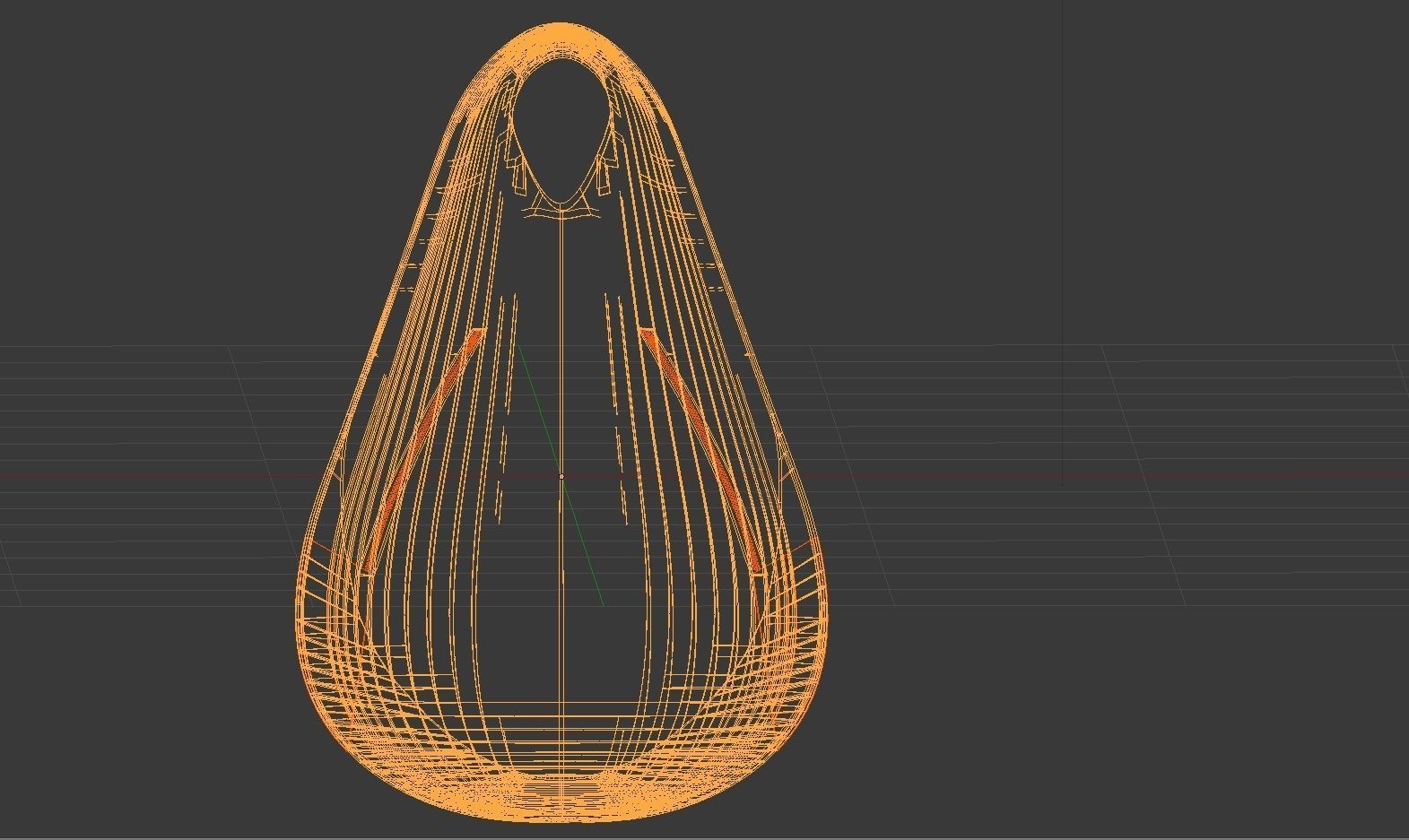 The Apricot Women Bag light modern and practical 3D model_7