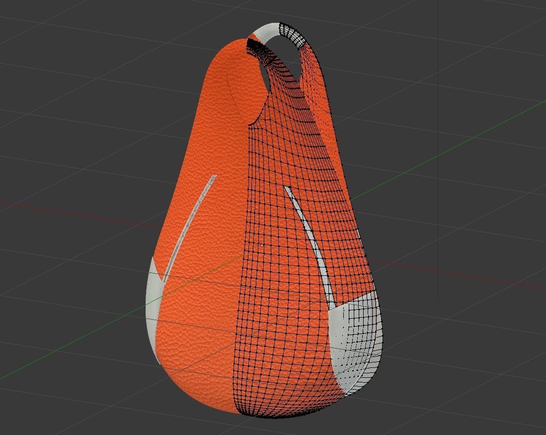 The Apricot Women Bag light modern and practical 3D model_5