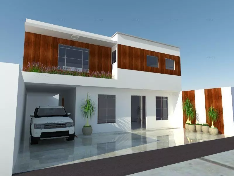 Fachada Casa Free 3D model_0