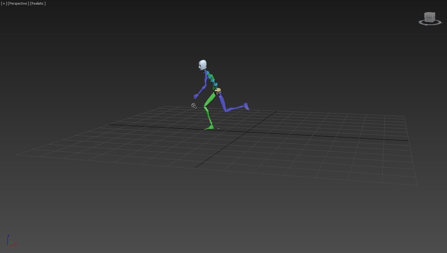 Running 3 skeleton 3D model_5