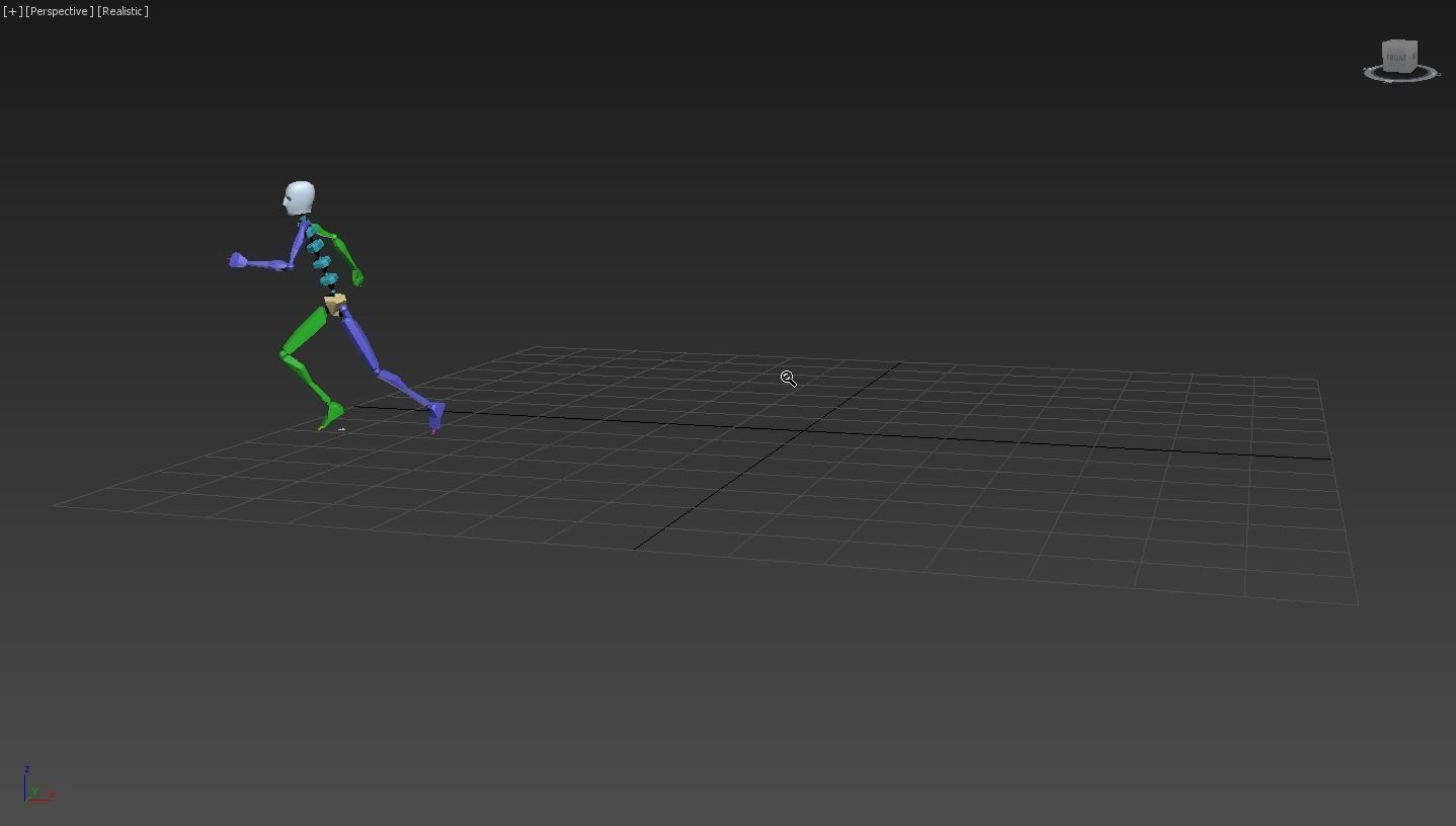 Running 3 skeleton 3D model_7