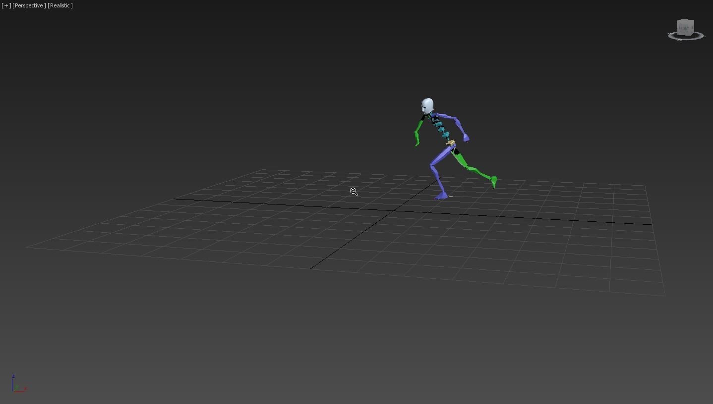 Running 3 skeleton 3D model_4