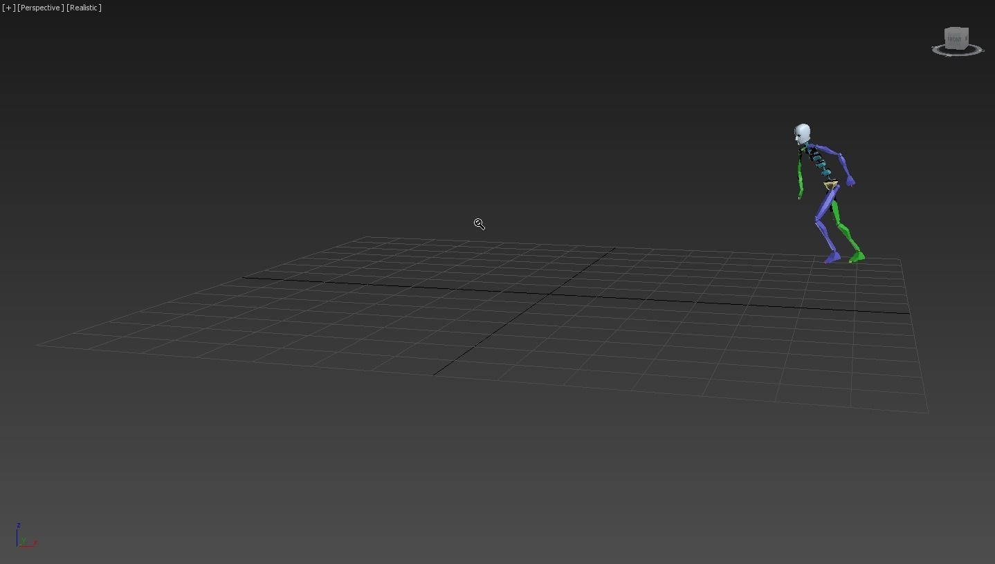 Running 3 skeleton 3D model_2