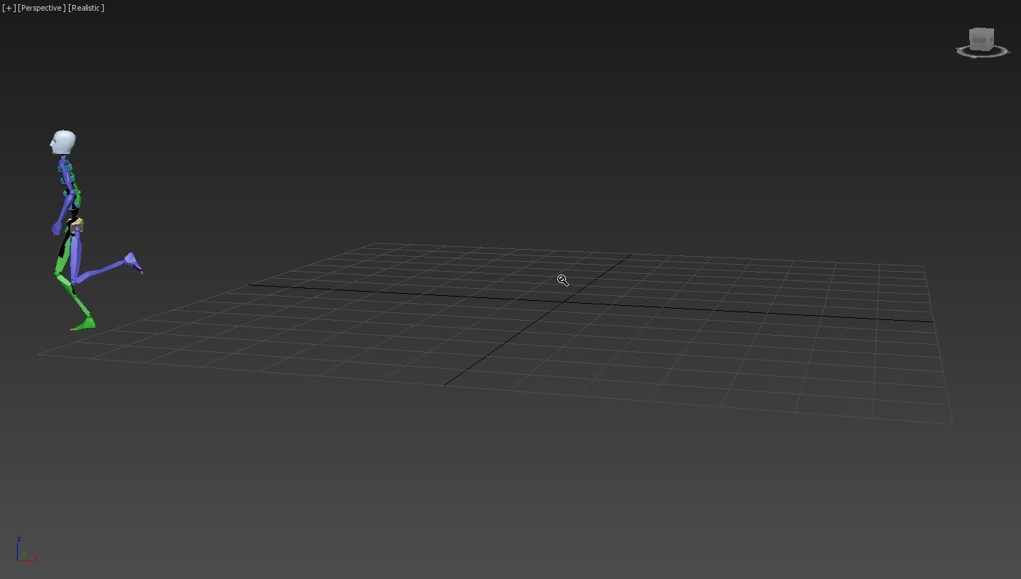 Running 3 skeleton 3D model_8