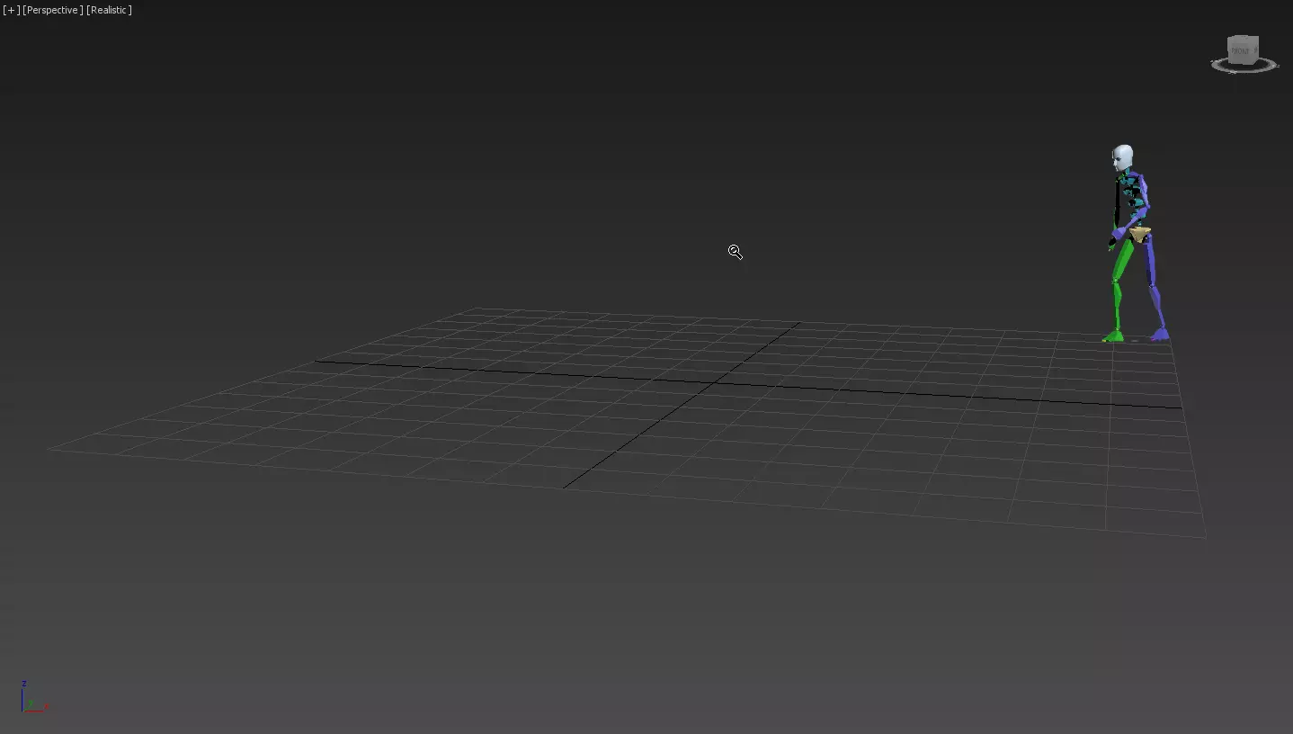 Running 3 skeleton 3D model_0