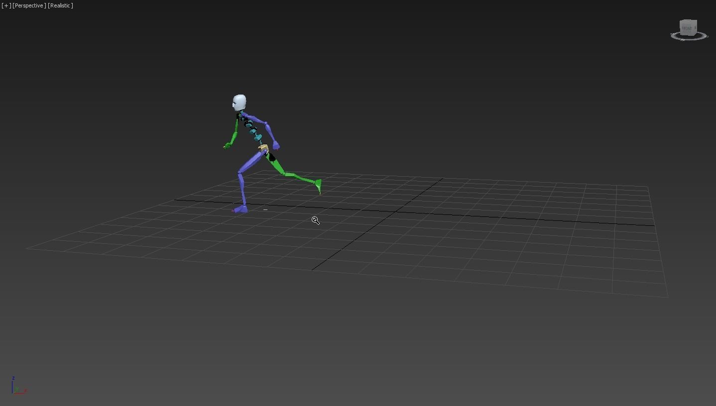 Running 3 skeleton 3D model_6