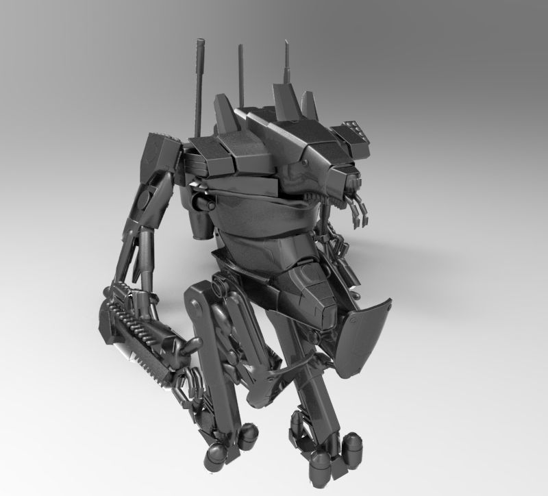 District 9 Mech 3D print model_1