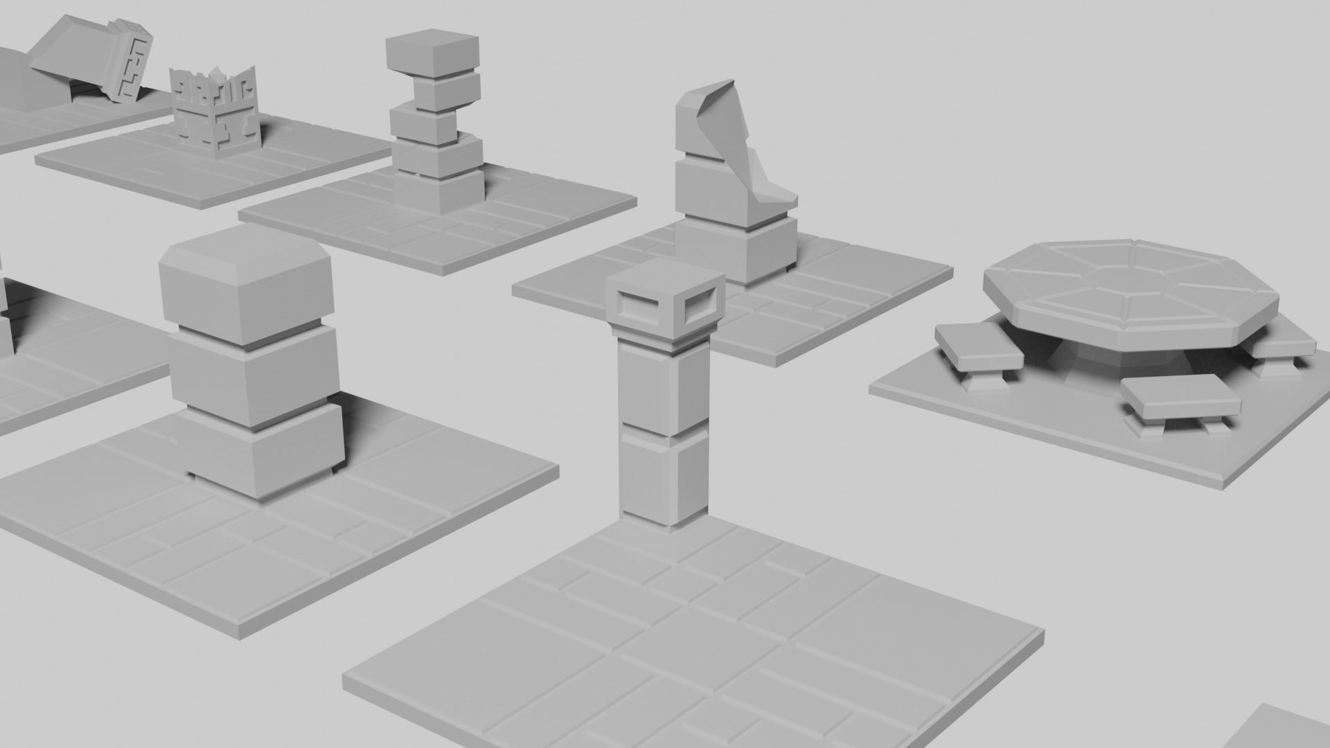 Dwarven Fort Tile Collection 3D print model_1