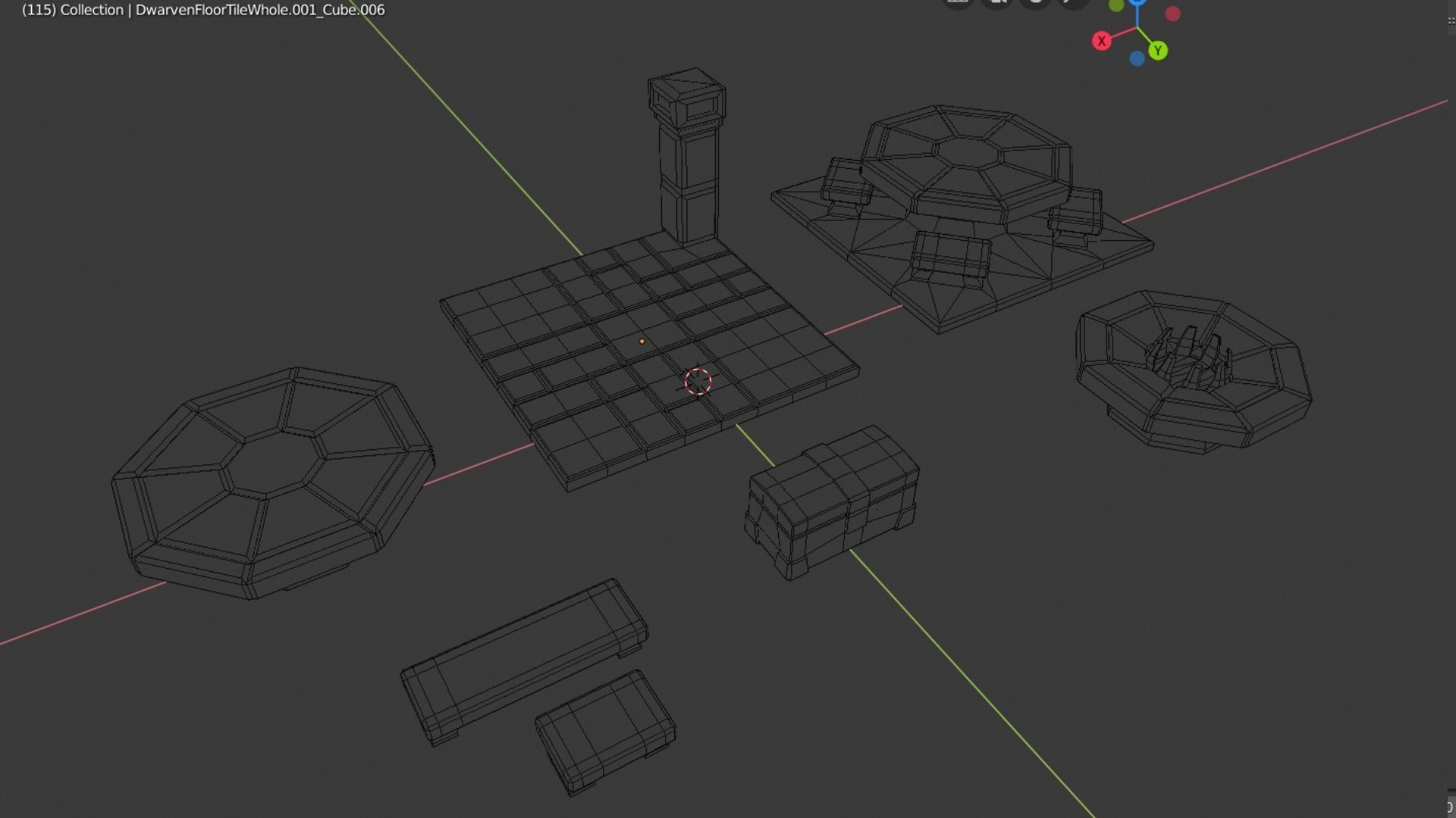 Dwarven Fort Tile Collection 3D print model_16