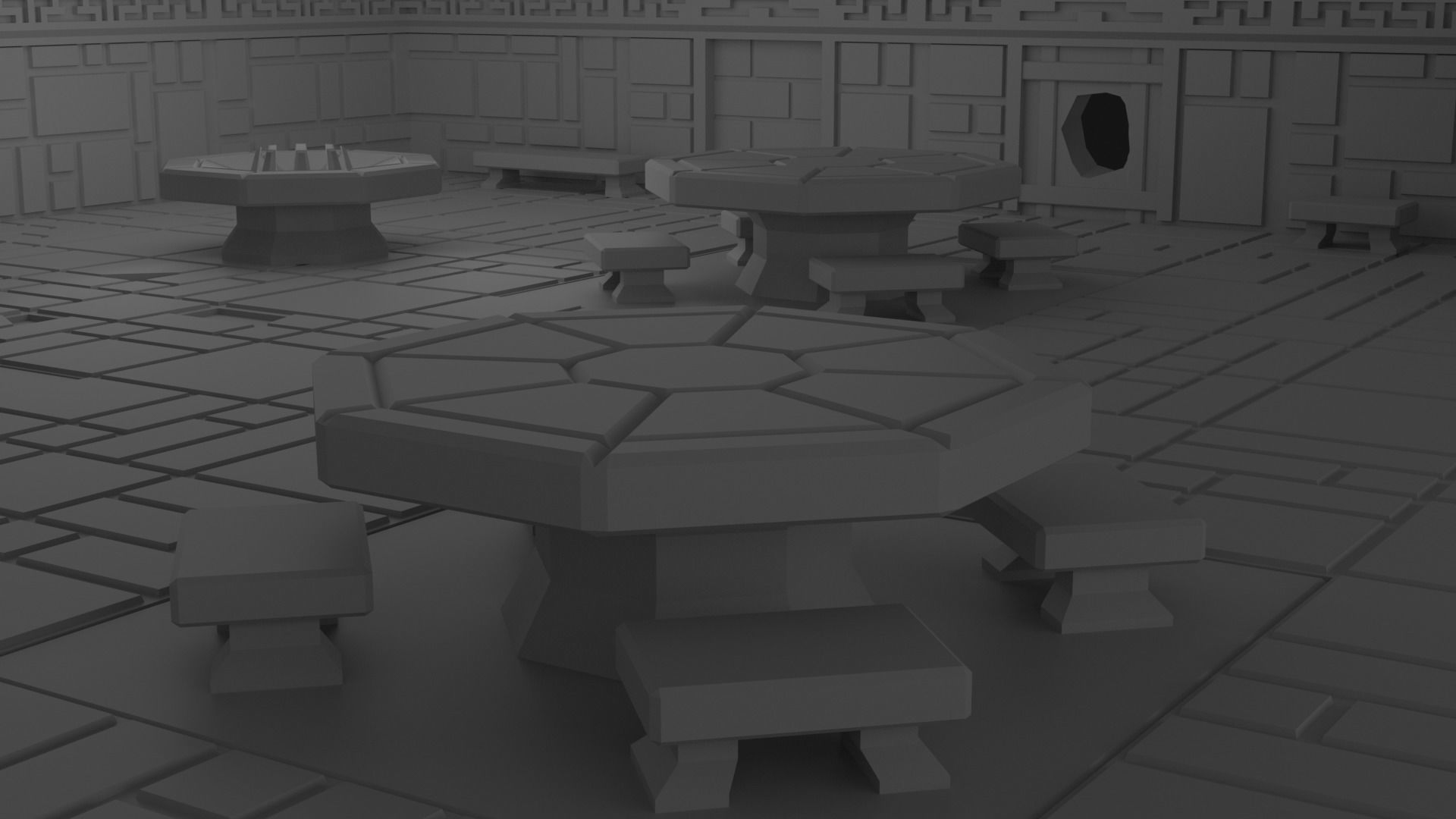 Dwarven Fort Tile Collection 3D print model_11