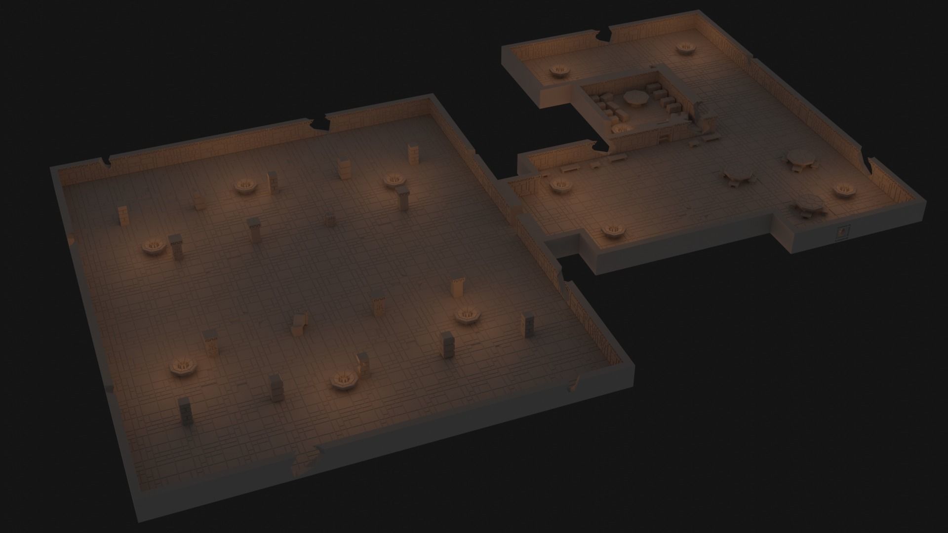 Dwarven Fort Tile Collection 3D print model_13