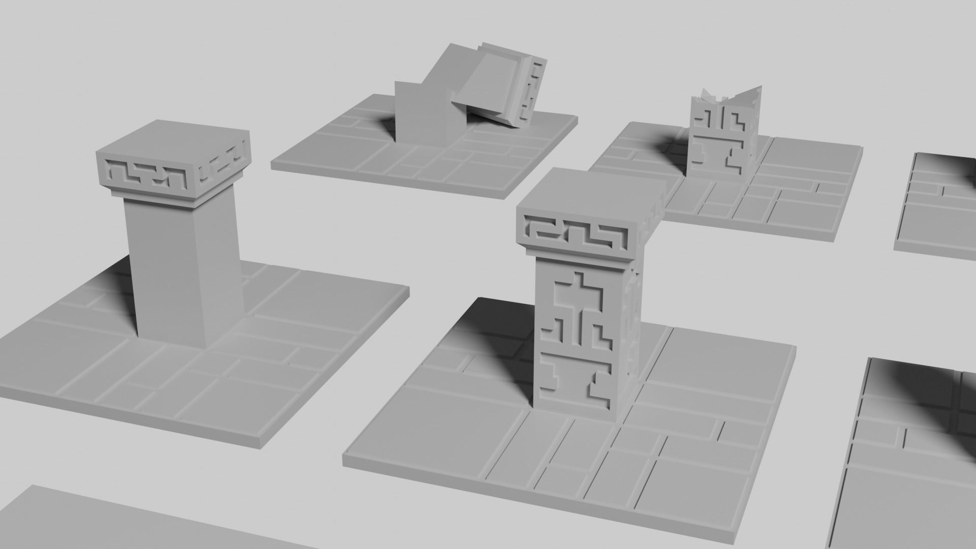 Dwarven Fort Tile Collection 3D print model_2